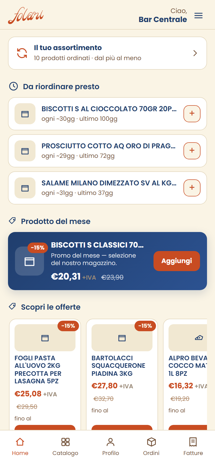 App folari — la tua home